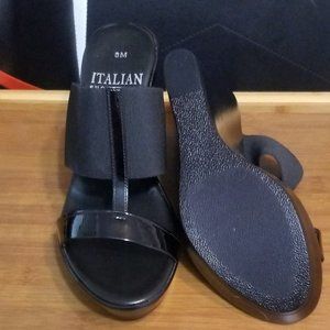 Italian Shoemakers, 8M, Black Wedge